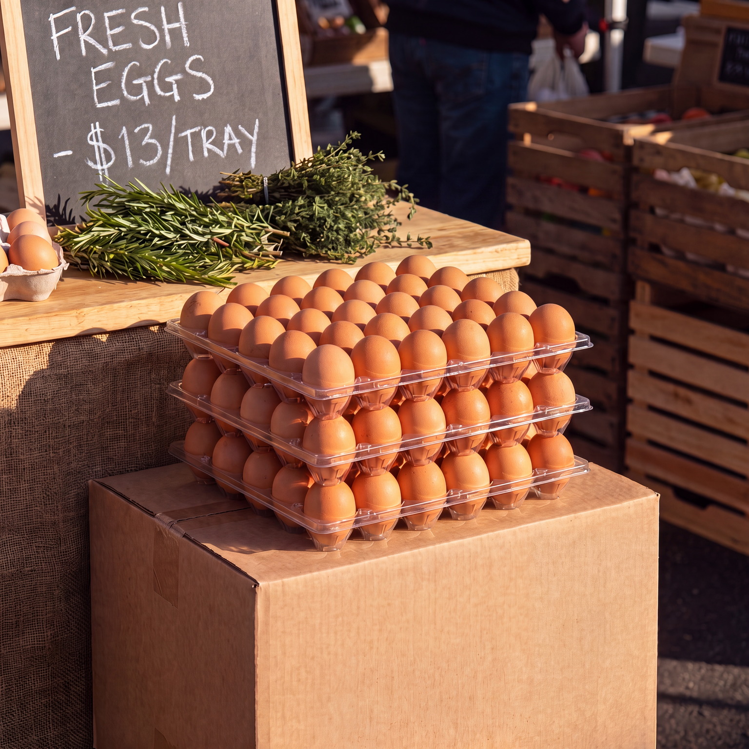 Pace Farm 30-egg tray for $13
